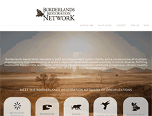 Tablet Screenshot of borderlandsrestoration.org